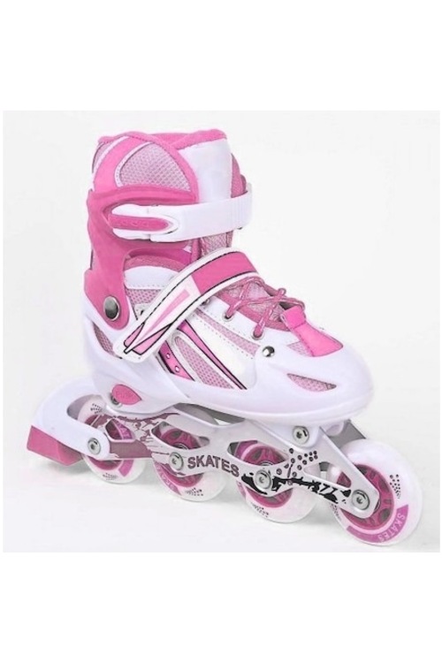 Can Sport Silikon Tekerli Ayarlanabilir Paten 3437 Pembe