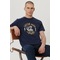 Erkek Normal Kesim Sıfır Yaka %100 Pamuk Logolu Tişört