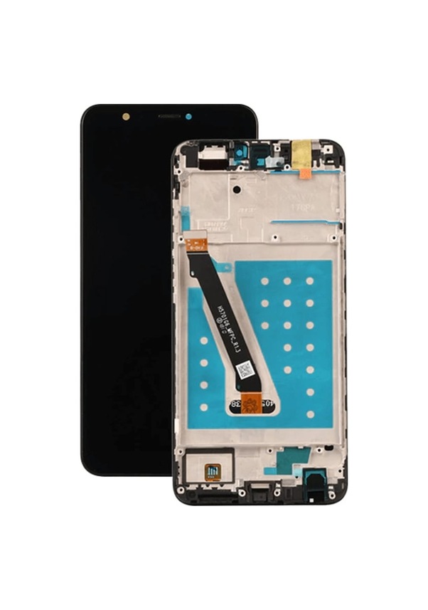 AKABEILA Cover In Pelle Con Portafoglio E Stand Per Huawei P Smart 2018 - Custodia Flip Magnetica Verde Con Fessura Per Carte