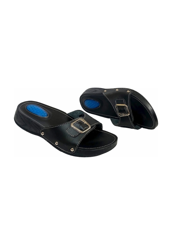 Resim Ortopedik Halluks Ve Topuk Dikeni Terliği Kemik Çıkıntısı Terlik-Siyah 