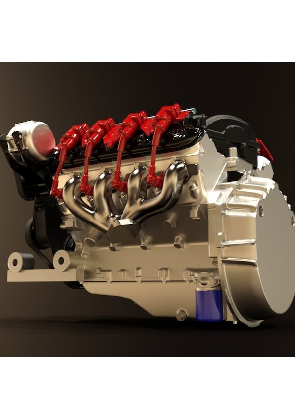 Resim Opencart Chevy Ls3 Alıcı Kutusu 1:10 Rc Trucks İçin Sadece Plastik Aparattır 