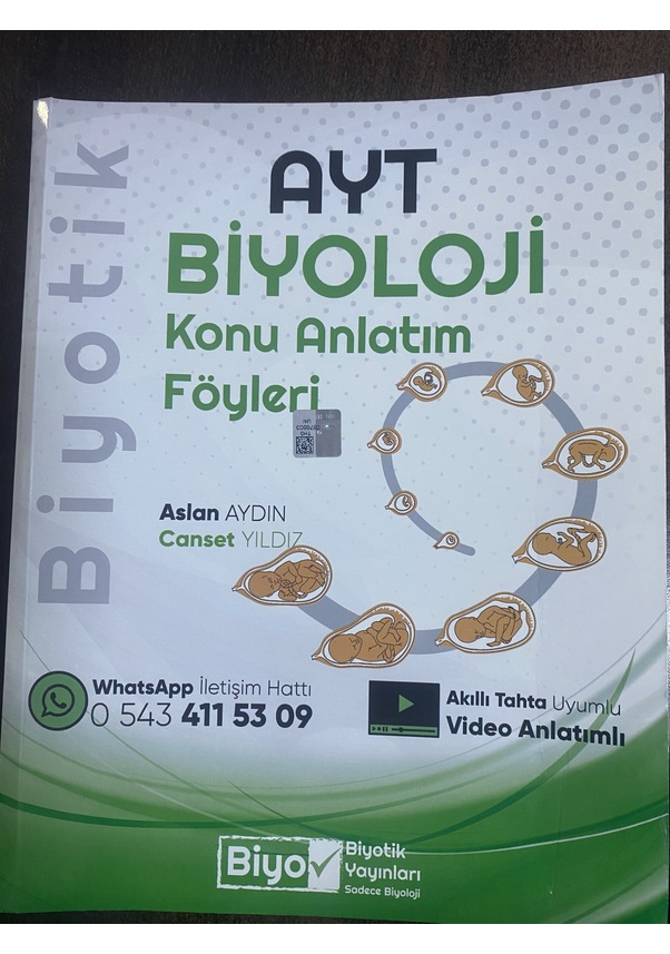 Biyotik Yayınları AYT Biyoloji Konu Anlatım Föyleri 2023 Fiyatları Ve ...