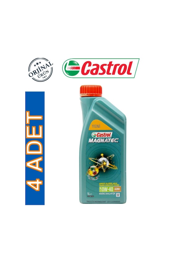 Castrol Magnatec 10W-40 A3/B4 Motor Yağı 4 x 1 L Fiyatları ve Özellikleri