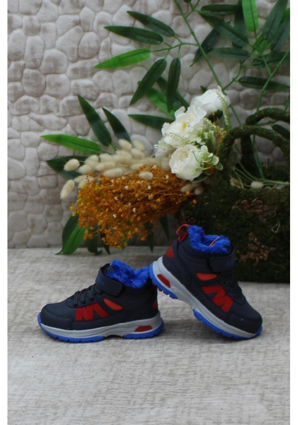 Resim Kinetix Gıuse Hı Boy 3pr Anatomik Rahat Erkek Çocuk Bot Lacivert - Kırmızı 