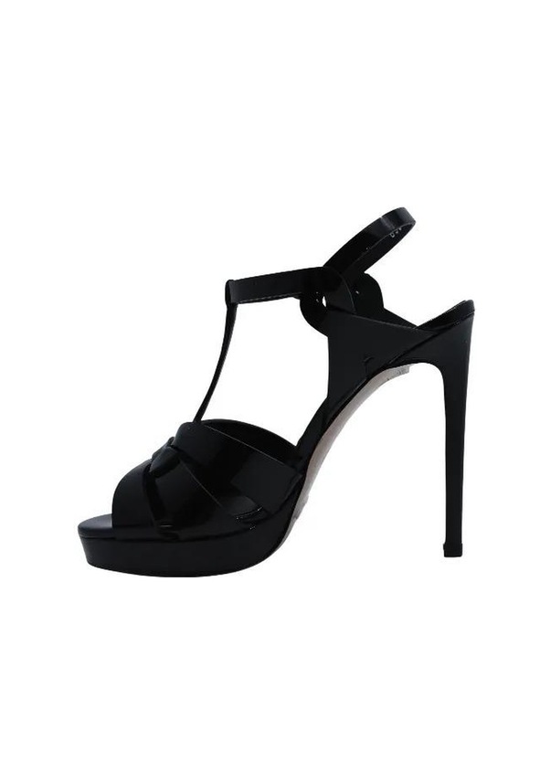 Resim Poletto Hakiki Deri Sıyah Sandalet Topuklu 6564 210-878 Siyah 