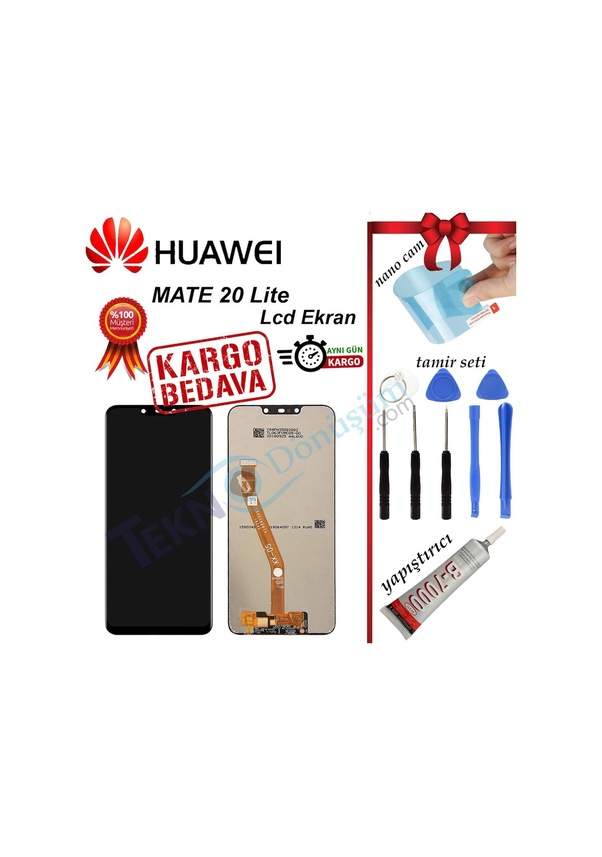 Schermo LCD Per Huawei Mate 20 Lite – Display Touch 6,3 Pollici Con Cornice, Ricambio Per SNE-LX1/LX2/LX3, Kit Strumenti Incluso, Qualità Testata