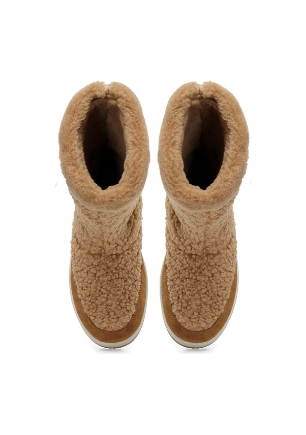 Resim Aurora Siyah Kadın Su Geçirmez Kar Botu Kürklü İç Astar, Ka... Acı Kahverengi 