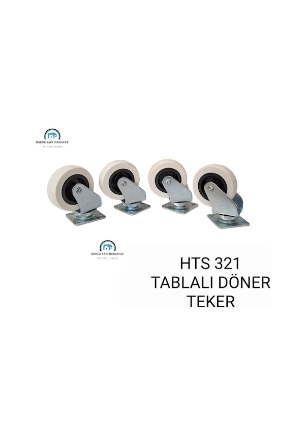 321 Bilyalı Tablalı Mobilya Tekeri 50 20 4'lü Set Vida Dahil ...