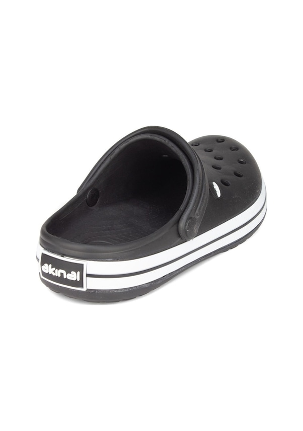 Resim Akınal Bella E195 Siyah Erkek Hastane Sabo Terlik Sandalet (498351873) Siyah 