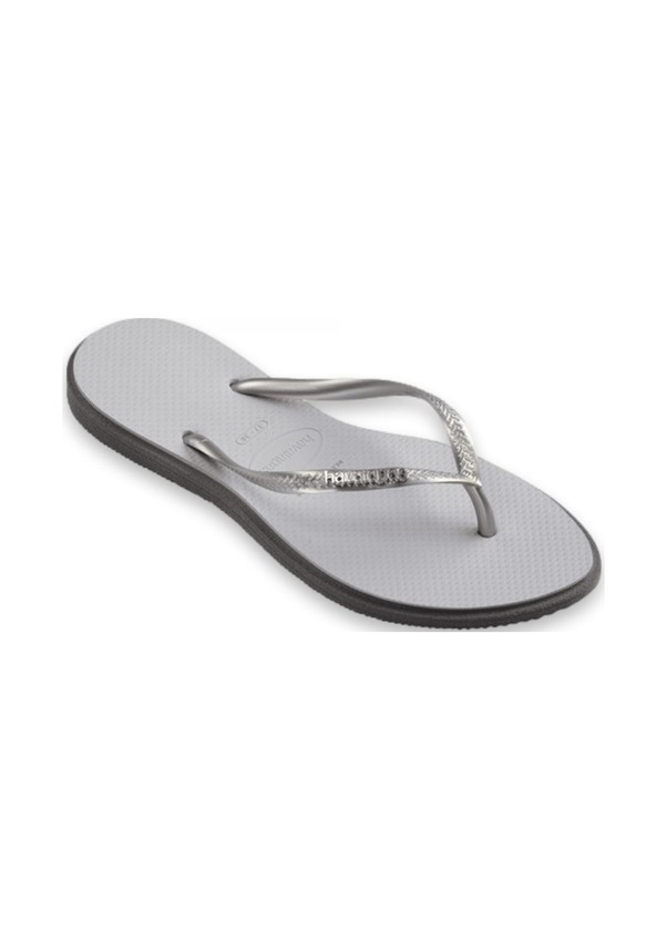 Resim Havaianas 4149584 Sslim Point Parmak Arası Açık Gri Kadın Terlik Siyah 
