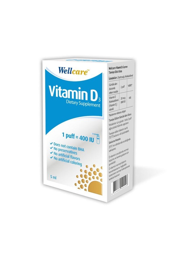 Wellcare Vitamin D3 400 Mavi