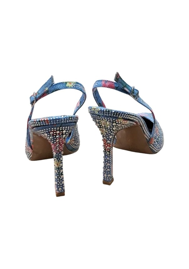 Resim Mıcam 5710 Kadın Sivri Burun Arka Açık İnce Topuklu Abiye Ayakkabı Kot Mavi Siyah 