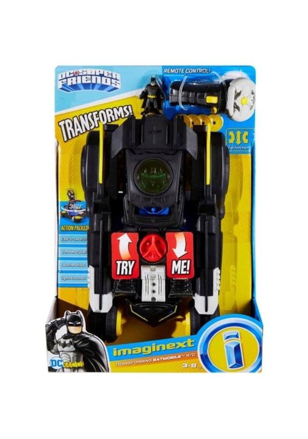 Imaginext Uzaktan Kumandalı Dönüşebilen Batmobile GMH33 Lisanslı Ürün Imaginext Uzaktan Kumandalı Dönüşebilen Batmobile GMH33 Lisanslı Ürün