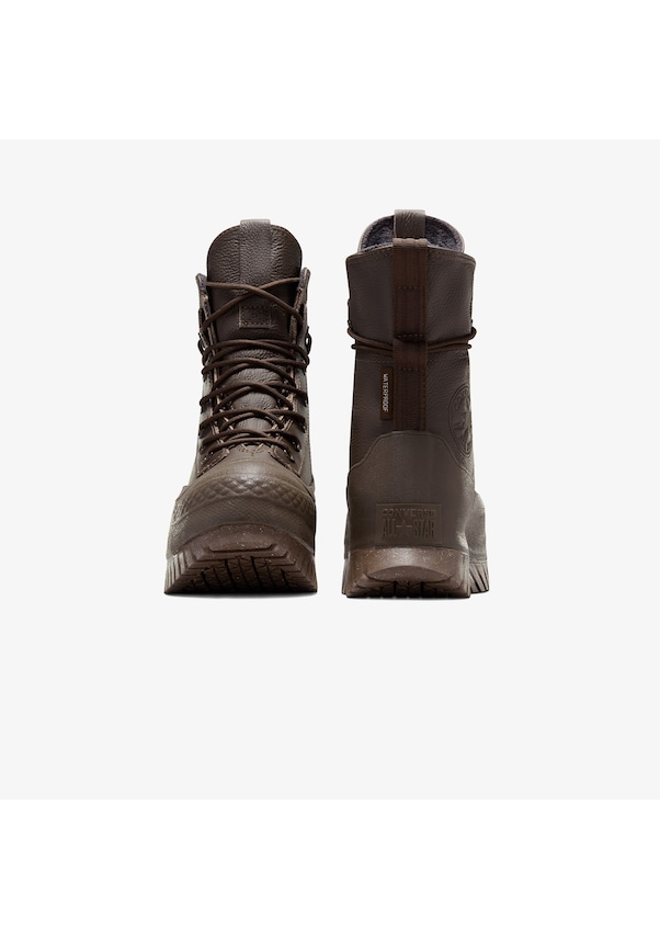 Resim Converse Chuck Taylor All Star Lugged 2.0 Cc Unisex Kahverengi Deri Platform Sneaker Düz A10376c Kahverengi 