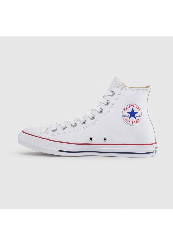 Resim Converse Chuck Taylor All Star Hi Deri Unisex Beyaz Sneaker - 132169c Beyaz 