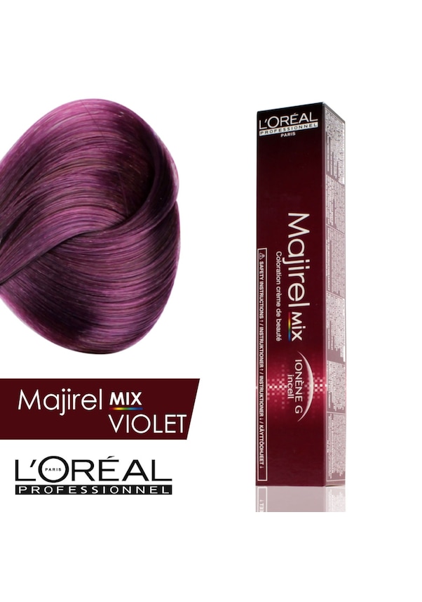 Loreal Majirel Mix Saç Boyası Mor / Violet Oksidanı Ile Birlikte