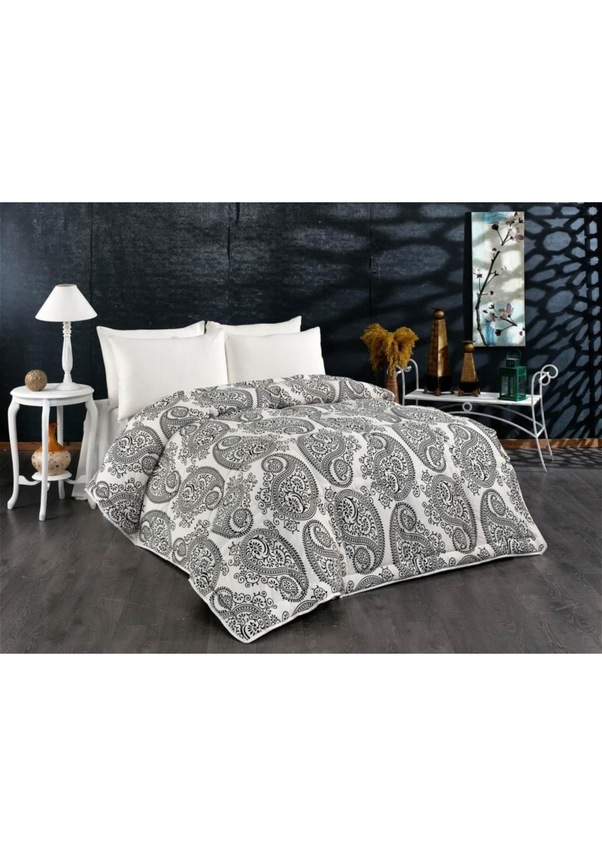 Belenay Micro Kadife Çift Kişilik (200X220)Etnik Kahve