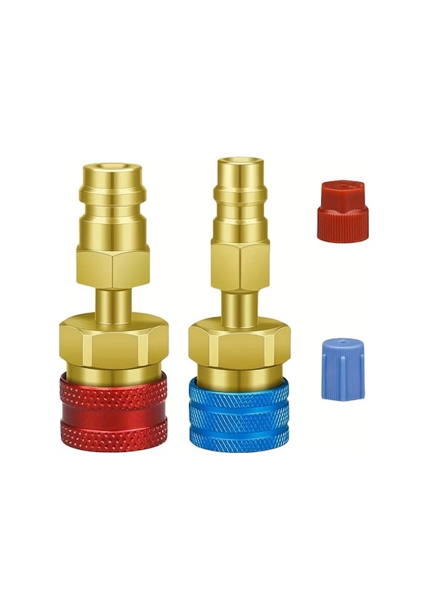 Resim Dashanshop R1234yf Adaptörü R134a Dönüşüm Kit Golden Oto Ac Şarj Hortum Bağlantısı 