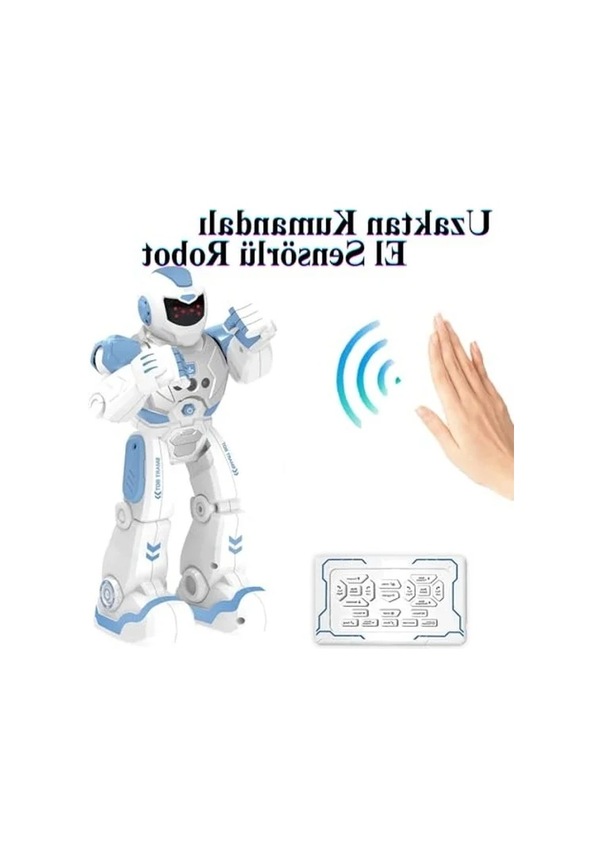 Resim Uzaktan Kumandalı Akıllı Robot, 19 Fonksiyonlu Led Işık 