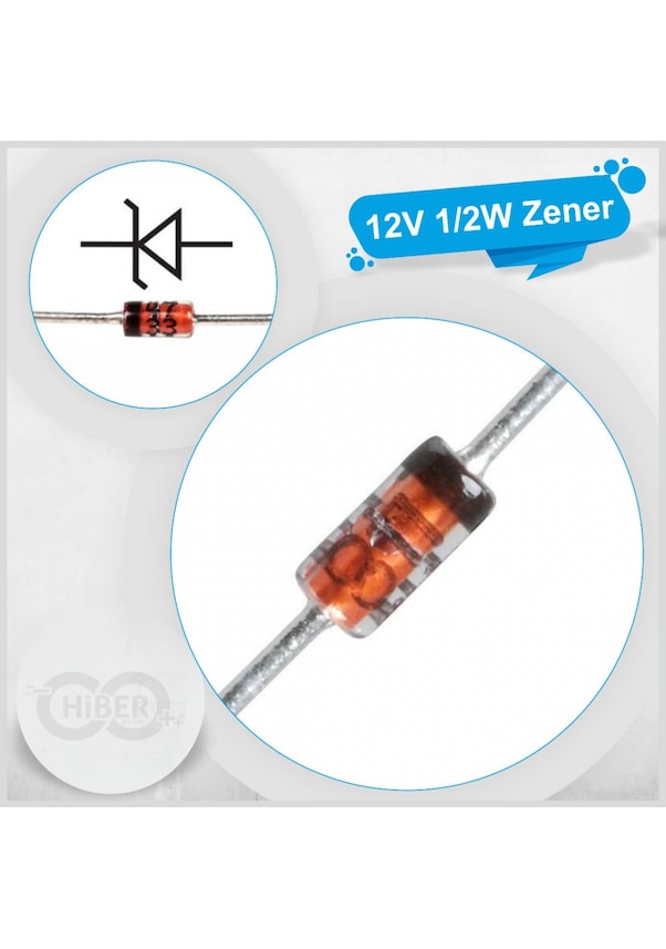 12V 1/2W Zener Diyot 5 Adet Fiyatları ve Özellikleri
