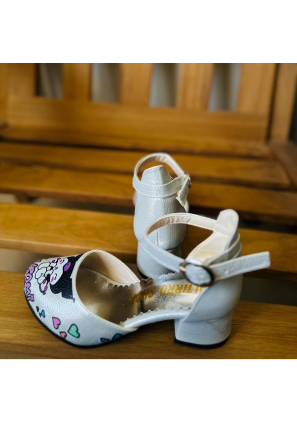 Resim Gala Kuromi Baskılı Topuklu Ayk Gri 