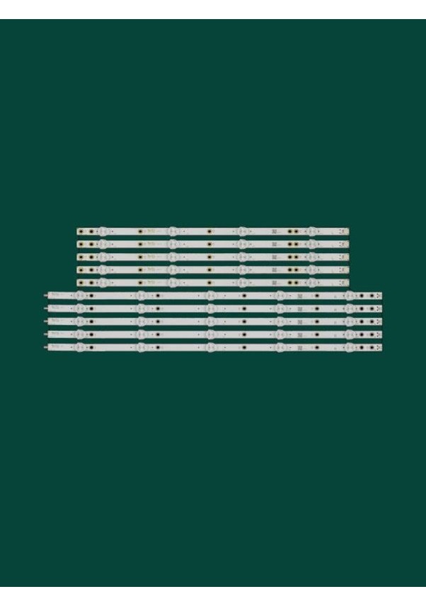 10 Strisce LED Retroilluminazione Per TV Philips 50PUS6262/12 – LB50082 V1_03, Set Completo