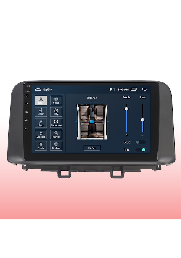 Hyundai Kona Android Carplay Navigasyon 2gb Ram+32gb Multimedya