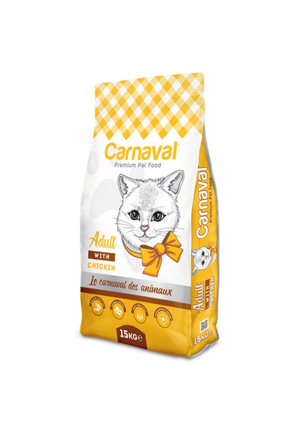 Carnaval Premium Cat Tavuklu Yetişkin Kedi Maması 15 KG Carnaval Premium Cat Tavuklu Yetişkin Kedi Maması 15 KG