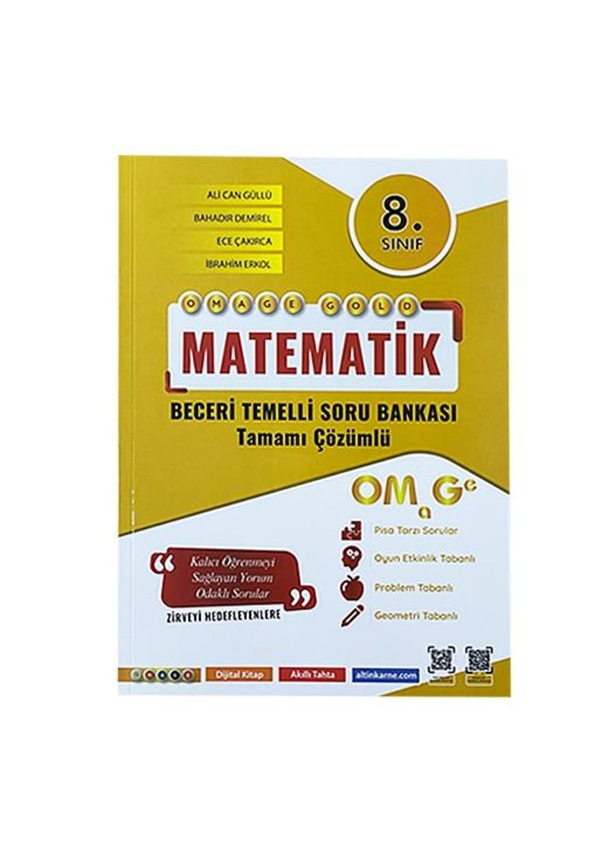 Omage 8.Sınıf Matematik Gold Soru Bankası 2023 Fiyatları Ve Özellikleri