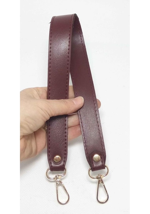 Resim Angel Çanta Aksesuar Bordo Renk 42X2.5 Cm Kancalı Sap 