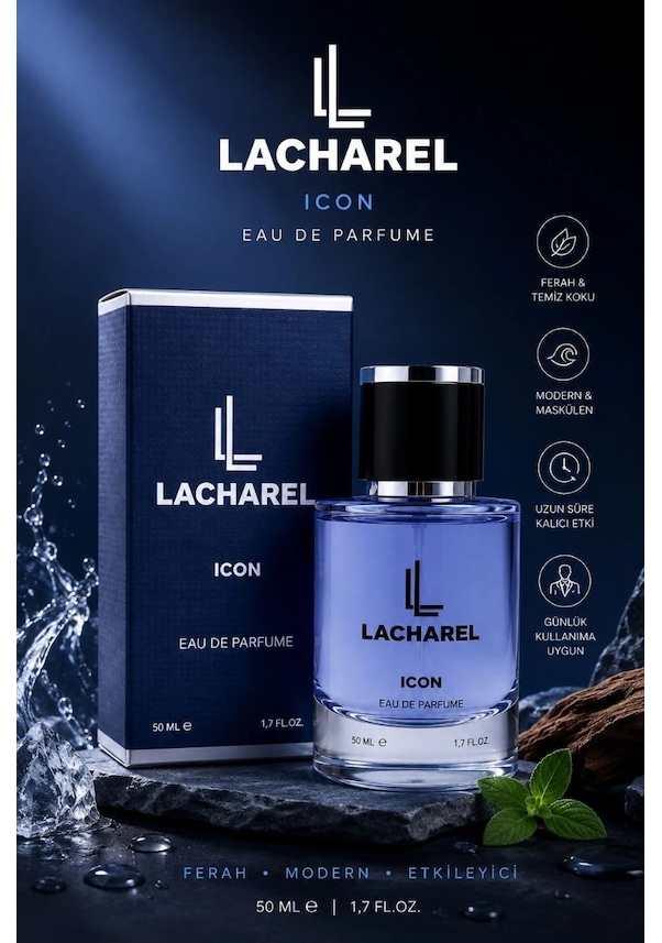 Resim Lacharel Icon Ve Aura 2'li Erkek Parfüm Seti Eau De Parfum 2x50 Ml Diğer 