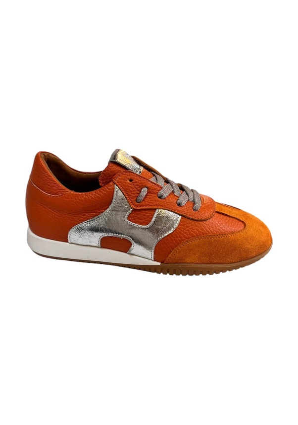 Resim Orange Hakiki Deri Sneaker Turuncu 