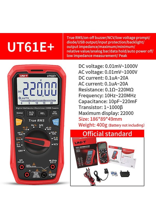 Unit Unit Ut61e+ 1000v True Rms Dijital Multimetre Fiyatları ve