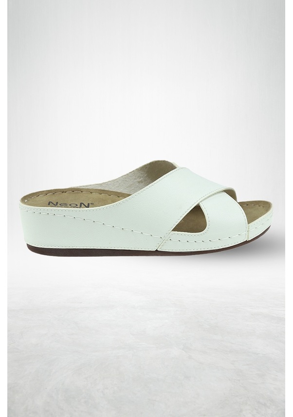 Resim Desy Kadın Ortopedik Taban Şık Konfor Modeli Günlük Terlik Genç Anne Ev Dışarı Terliği Beyaz 