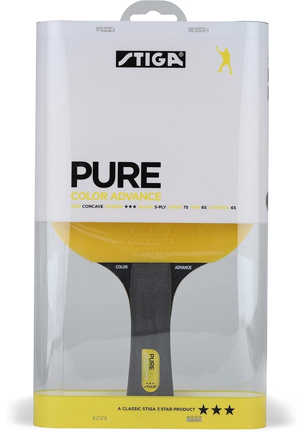 Stiga Pure Color Advance 3 Yıldız Masa Tenisi Raketi Sarı 159901 Stiga Pure Color Advance 3 Yıldız Masa Tenisi Raketi Sarı 159901