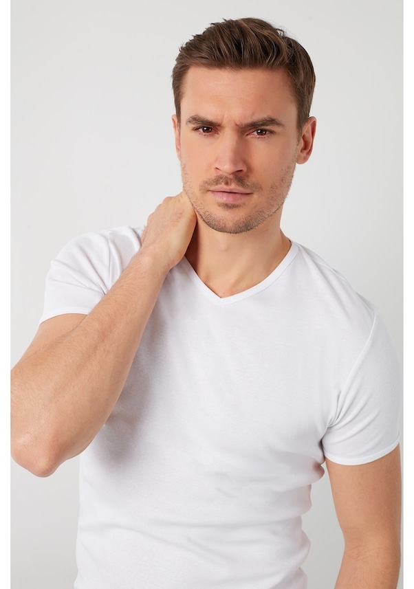 Buratti Erkek T Shirt 5902144-Beyaz
