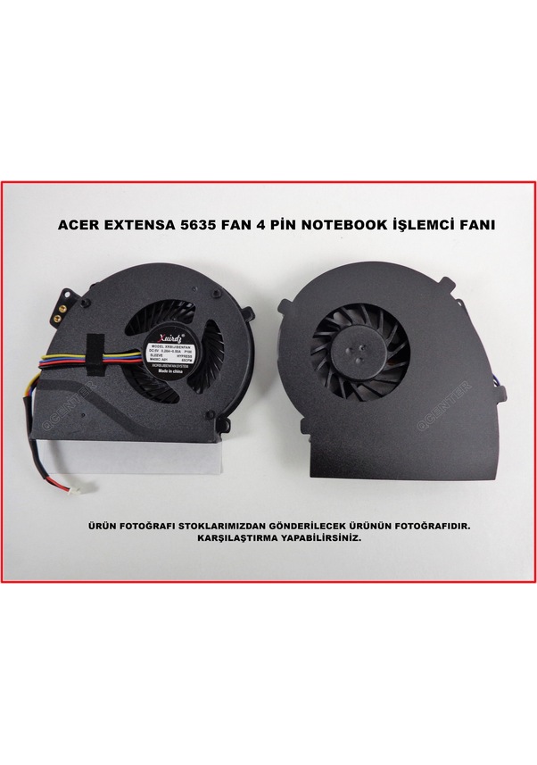Ventola CPU Per Acer Extensa 5235, 5635, 5635G, 5635Z, 5635ZG E EMachines E528, E728 &ndash; 4 Pin, 5V