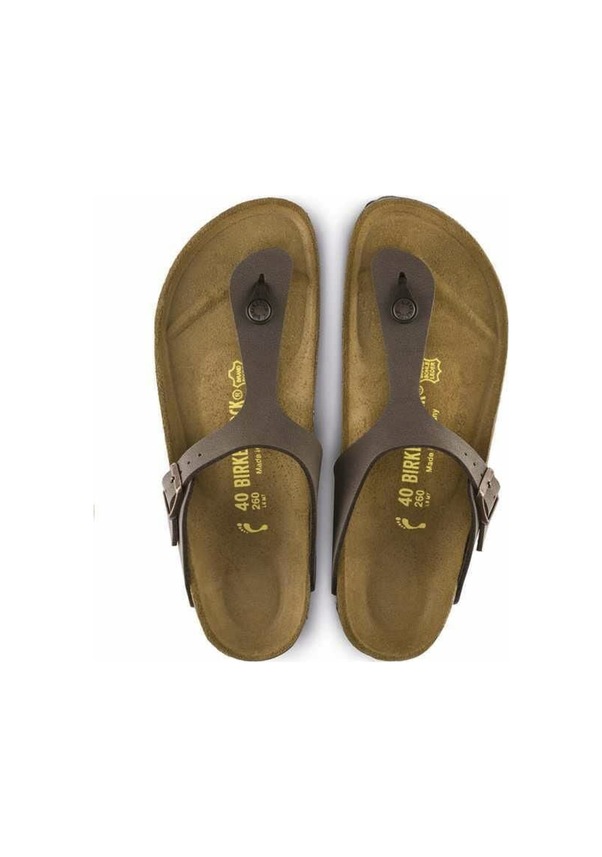 Resim Birko Flor Terlik Kadın Birkenstock 043751 Bırkenstock Nos Gızeh Mocca Bırko-flor-nubuk Null Kahverengi 