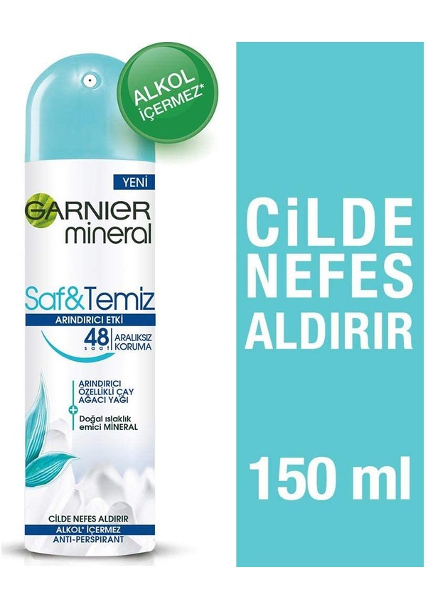 Garnier Anti Perspirant Kadın Deodorant Saf & Temiz 150 ML Fiyatları ve