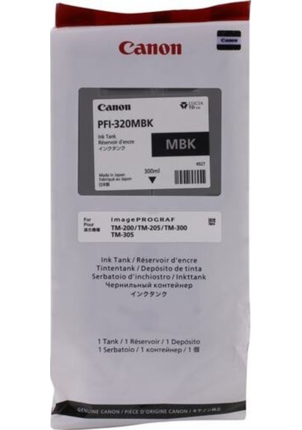 Cartouche d'encre originale Canon PFI-320MBK Noir main image 0