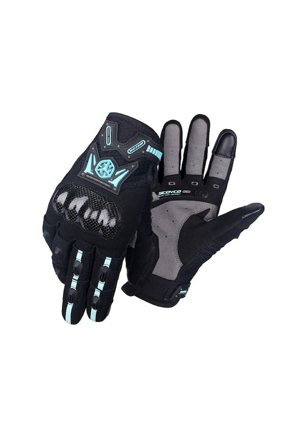 Resim Scoyco Mc20w Carbon Dokunmatik Yazlık Kadın Motosiklet Eldiveni 