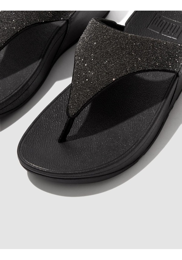 Resim Fitflop Lulu Opul Gb4 Siyah Kadın Parmak Arası Terlik Siyah 