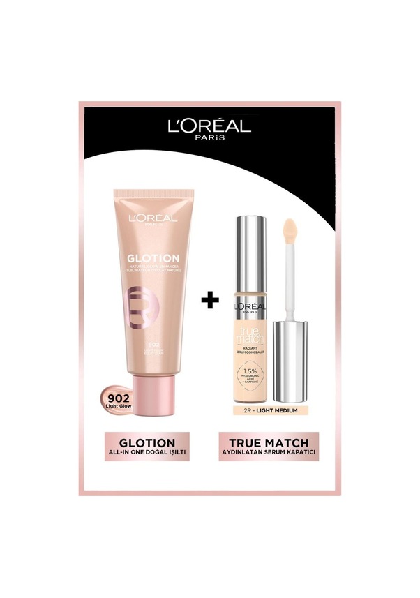 Loréal Paris Glotion All In One Doğal Işıltı 902 Light Glow 40 Ml True Match Kapatıcı 2r 5222