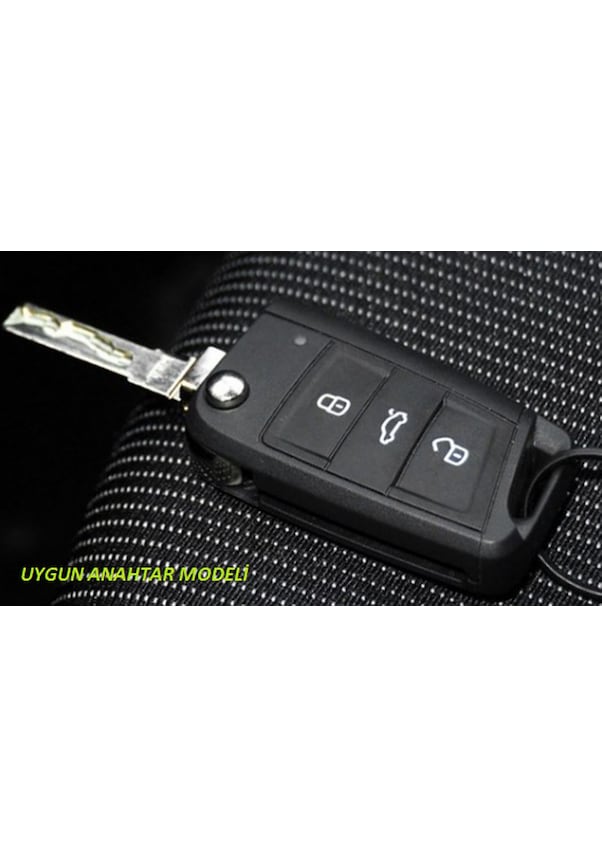 Resim Volkswagen Polo Uyumlu Golf Uyumlu7 Tiguan Silikon Anahtar Kırmızı Mavi Kılıf S 