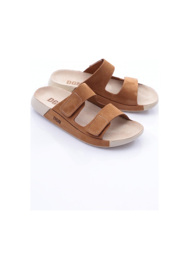 Resim Dgn P27 Kadin Çift Bantli Terlik P27-1512-R1774 Taba 