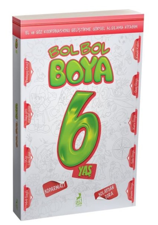 Bol Bol Boya 6 Yaş - Boyama Kitabı Fiyatları ve Özellikleri