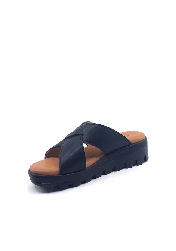 Resim Ayakkabımood Cc 405 Siyah Dolgu Topuk Bayan Terlik Siyah 