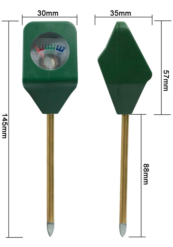 A-mini Çiçek Saksı Toprak Analiz Cihazı Nem Ölçer Higrometre Test