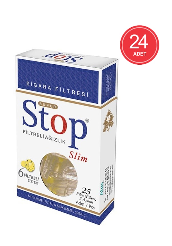Stop Slim 6 Filtreli Ağızlık 25'li x 24 Paket