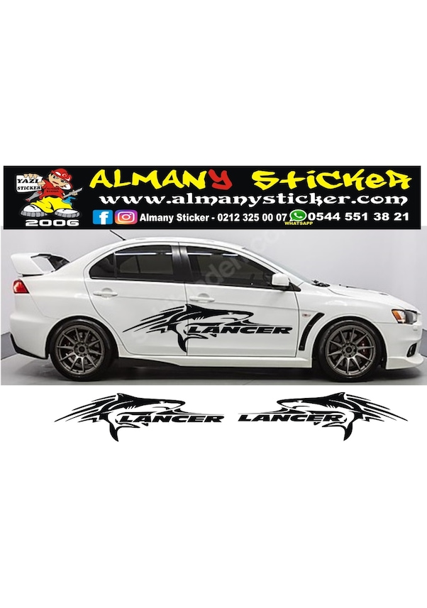 Mitsubishi Lancer Köpekbalığı Sticker Fiyatları ve Özellikleri